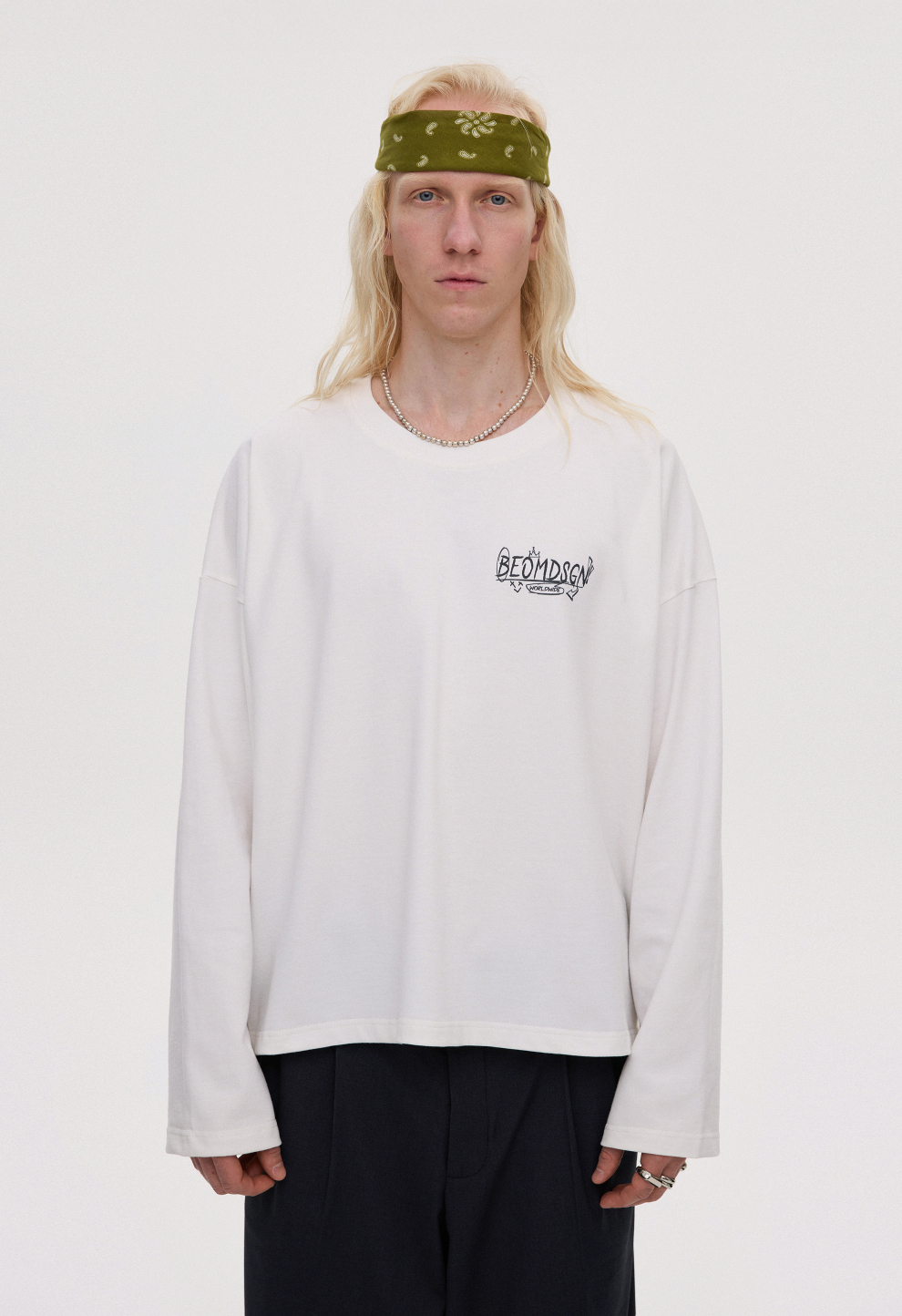 Longsleeve oversized cropped milk SUCCESS