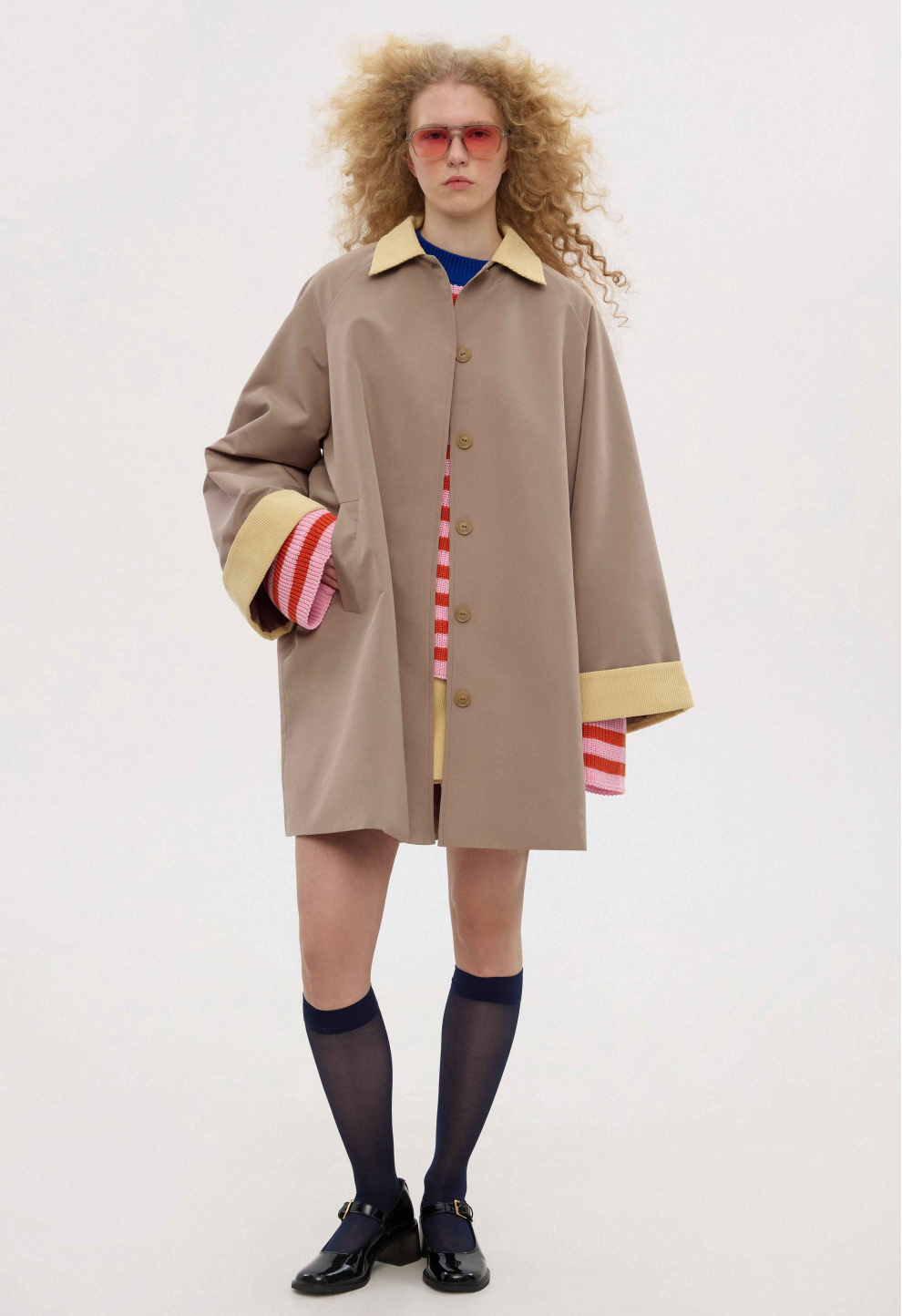 Mocha trench coat