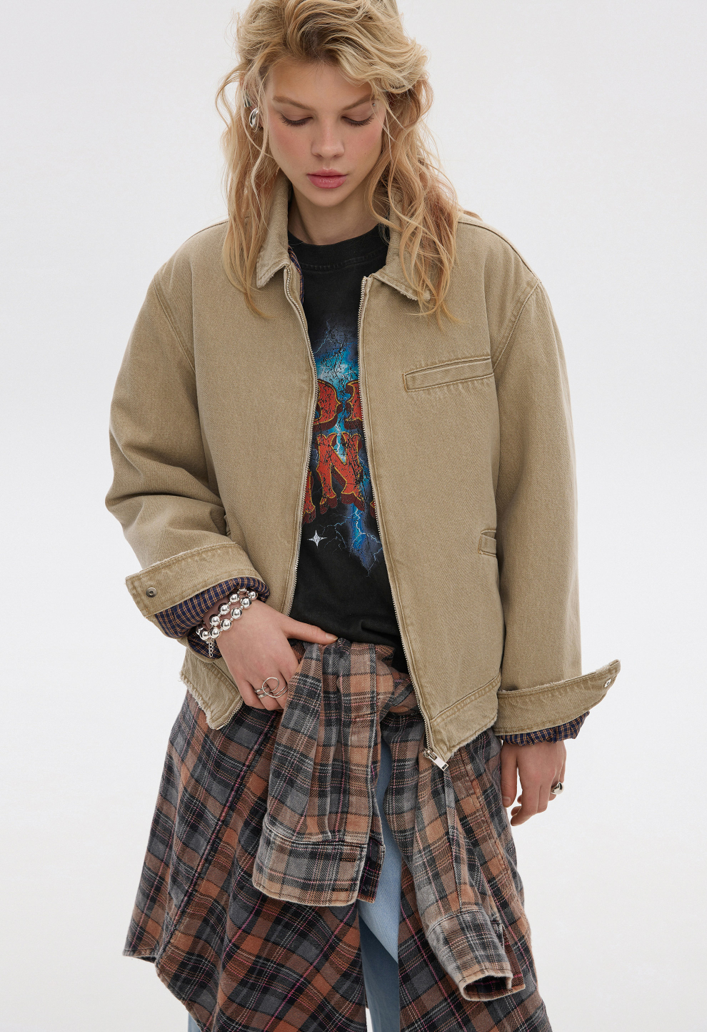 Women’s Beige Vintage Jacket BEOMDSGN