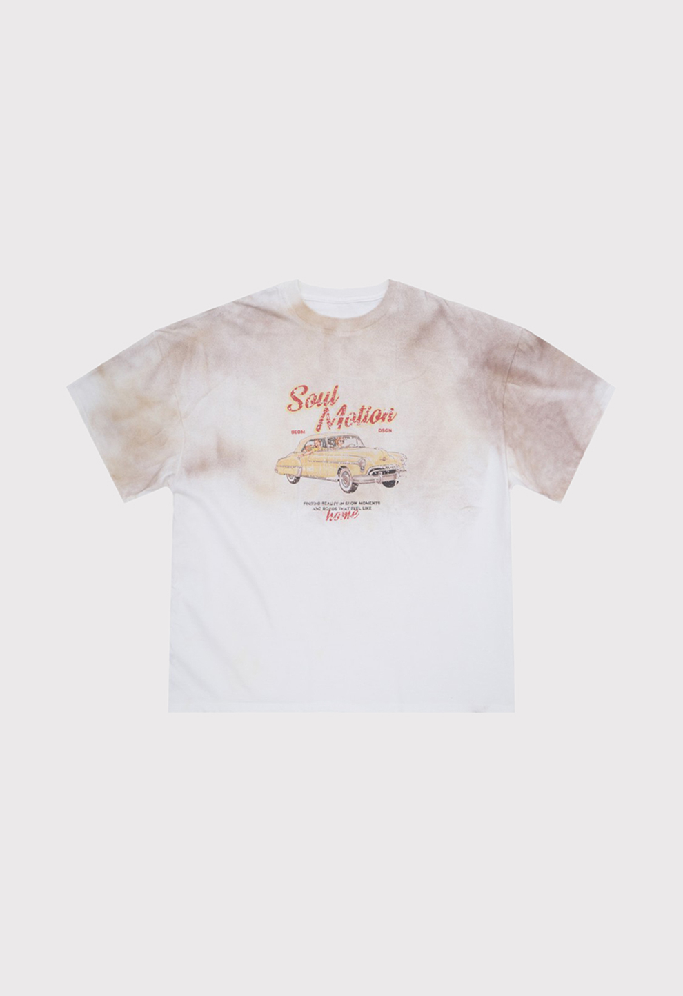 Чоловіча молочна футболка оверсайз SOUL MOTION