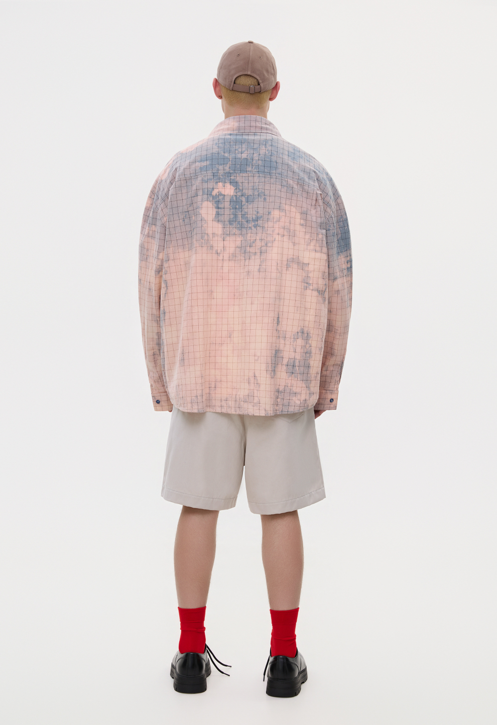 Чоловіча сорочка oversize блакитна gradient