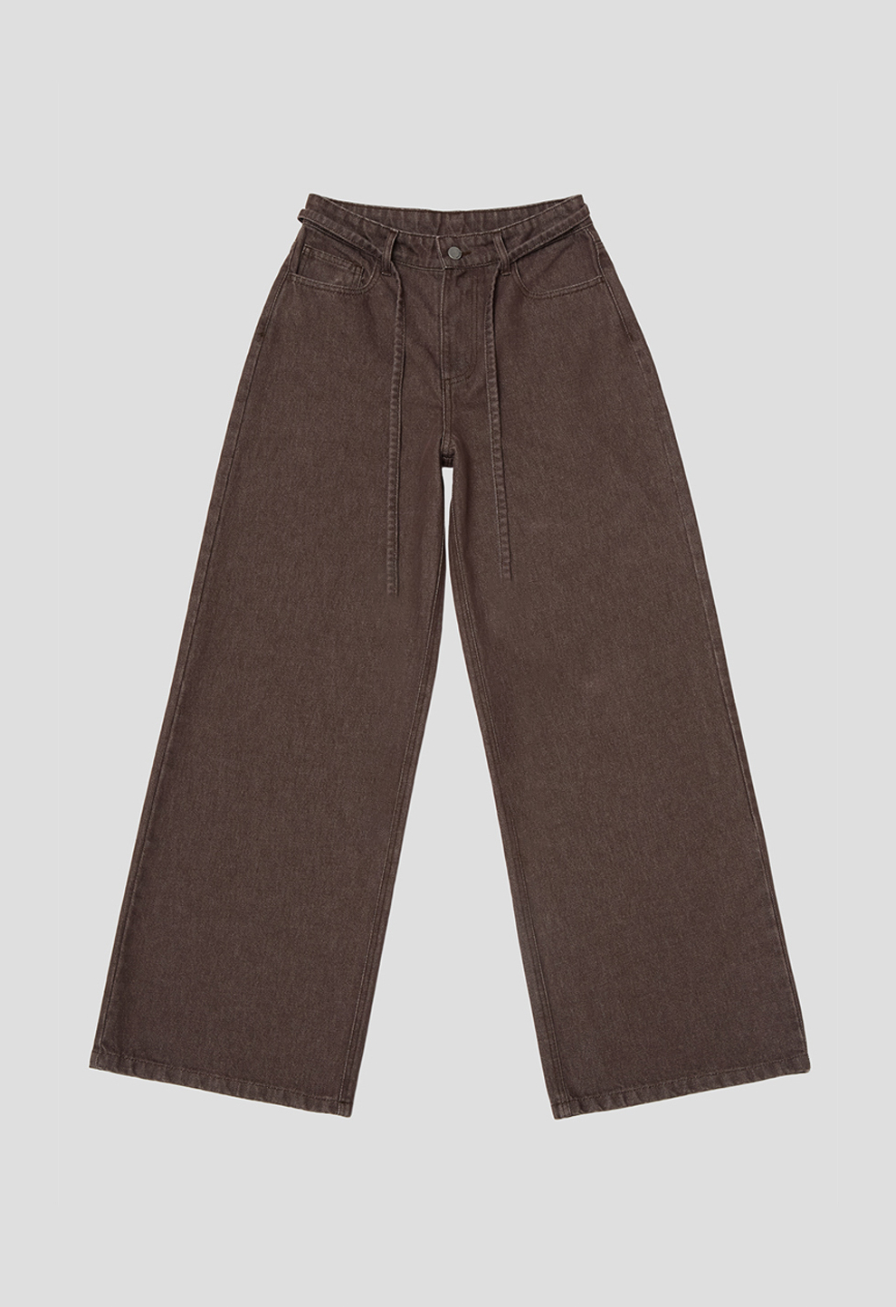 Джинси baggy коричневі