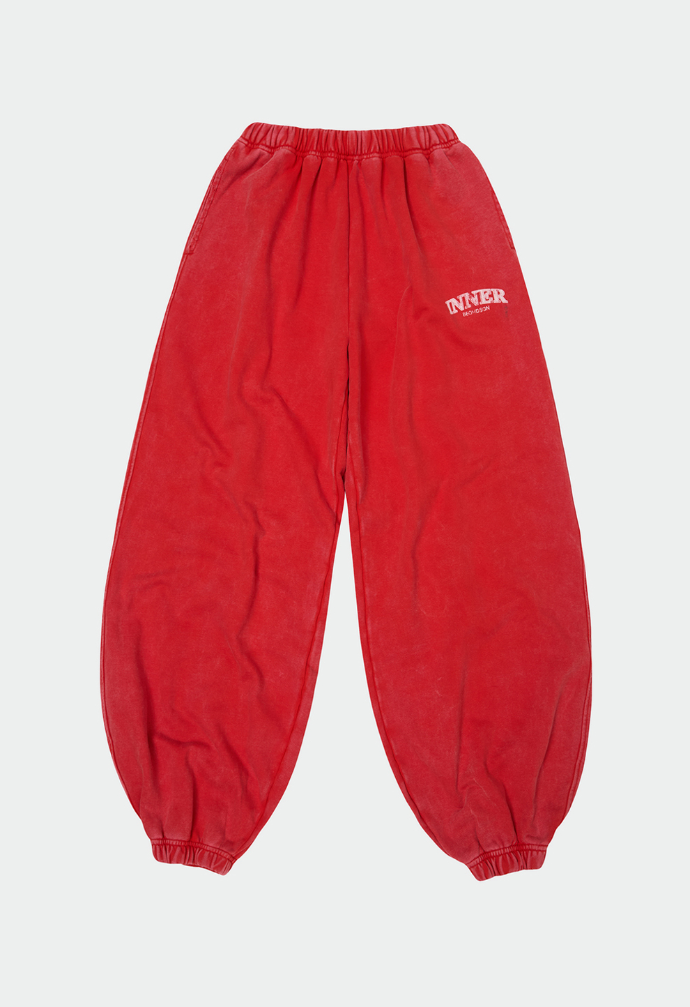 Жіночі джогери Inner у червоному vintage wash кольорі