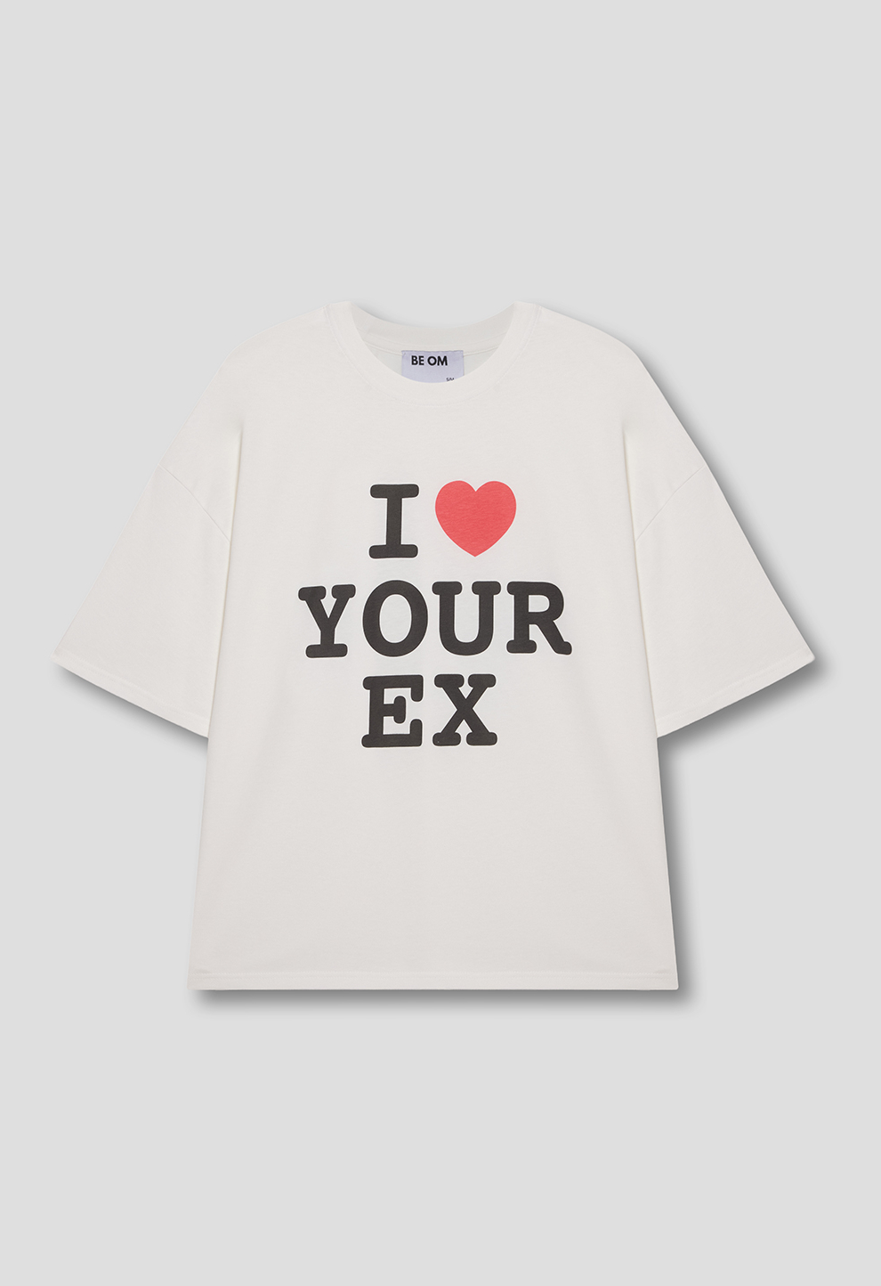 Футболка оверсайз молочна YOUR EX