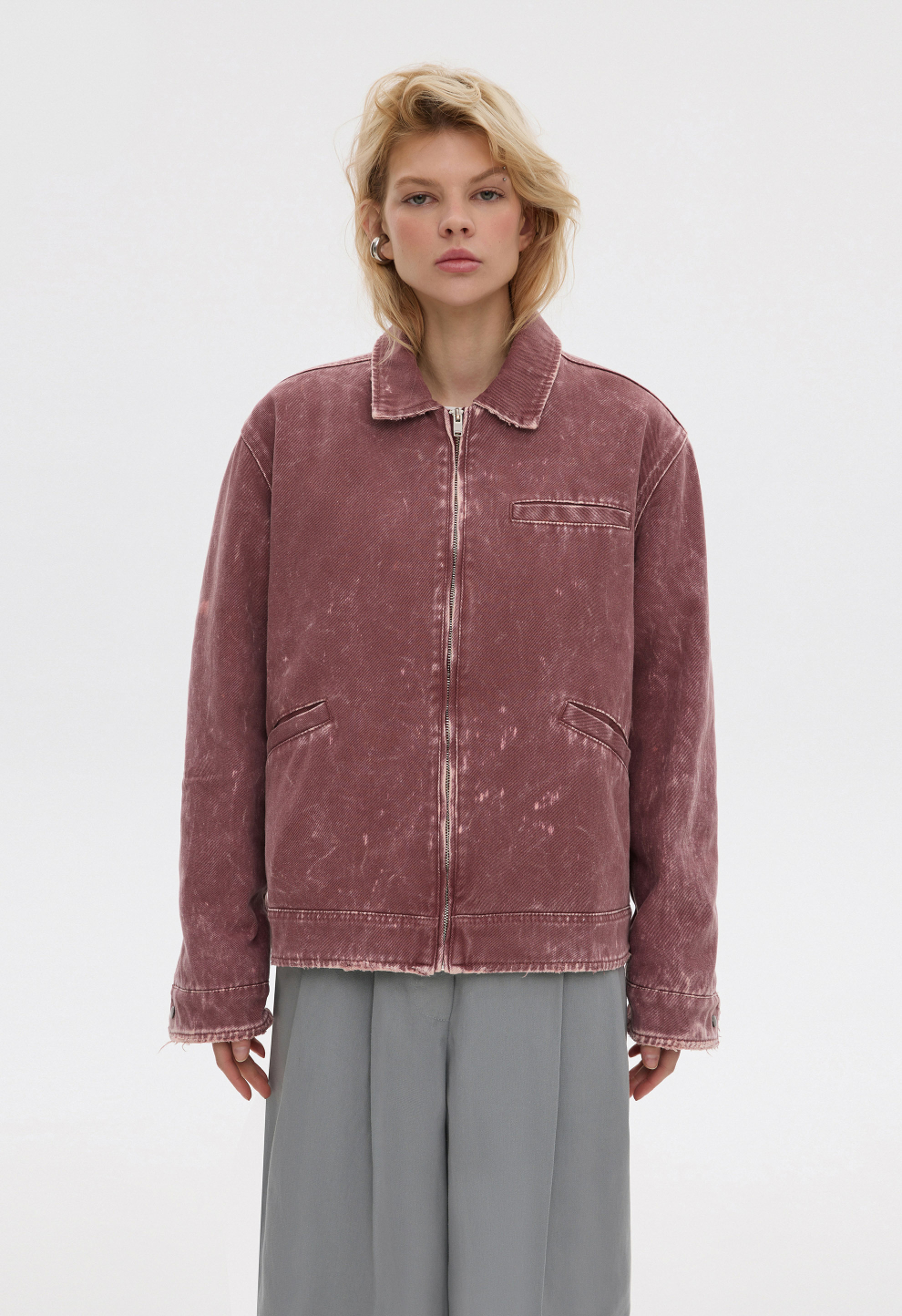Women’s Burgundy Vintage Jacket BEOMDSGN