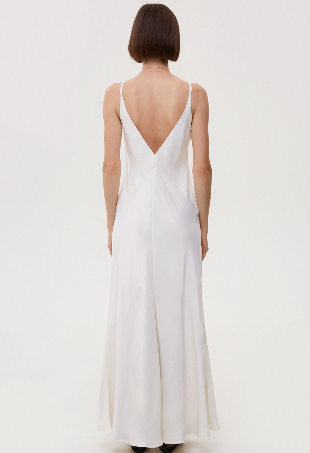 Satin copper milk sundress