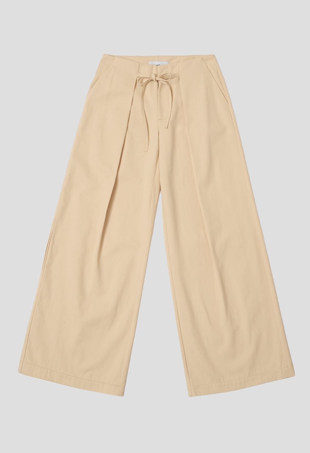 Women’s Beige Low Rise Wide Leg Trousers BEOMDSGN