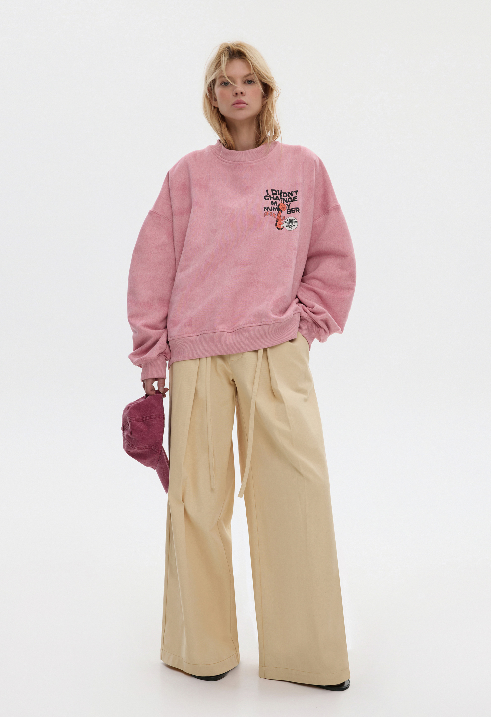 Women’s Beige Low Rise Wide Leg Trousers BEOMDSGN