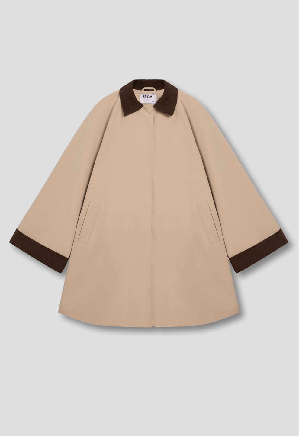Beige trench coat