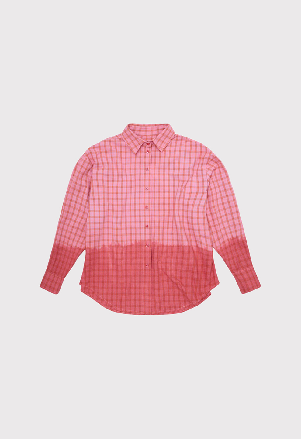 Жіноча oversize сорочка рожева gradient