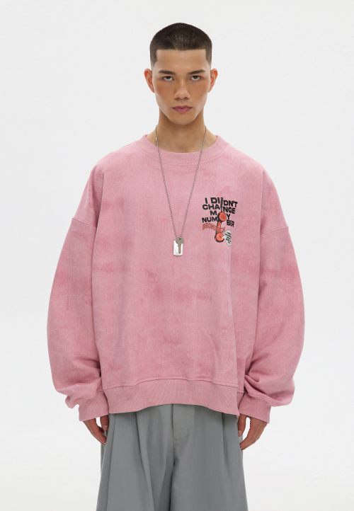 Pink vintage sweatshirt PHONE