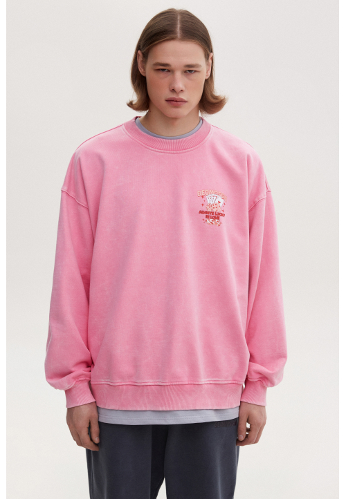 Світшот рожевий виварений