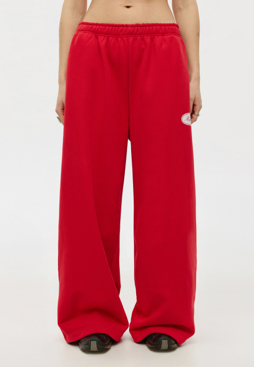 Штани оверсайз червоні Hidden