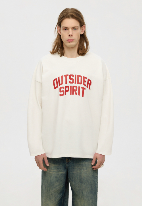 Лонгслів оверсайз молочний SPIRIT