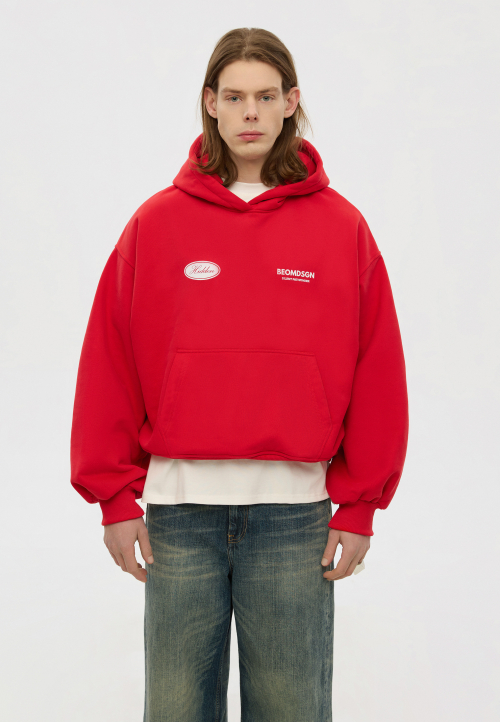 Худі оверсайз червоний Hidden