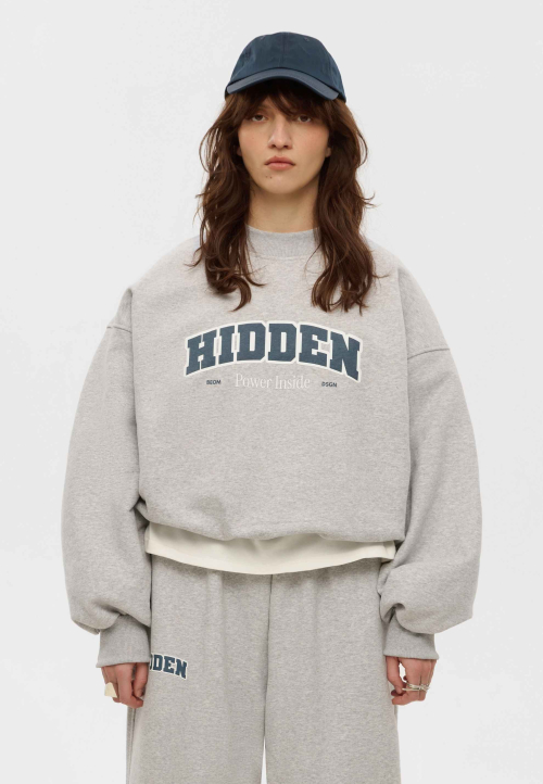 Світшот оверсайз меланжевий Hidden