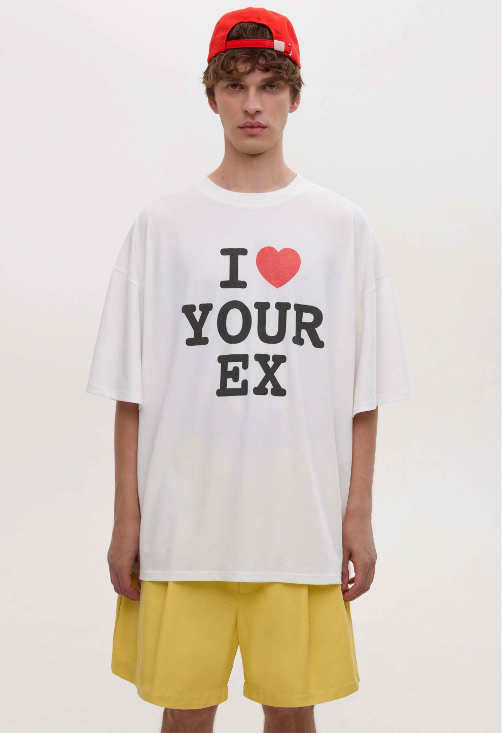 Футболка оверсайз молочна YOUR EX