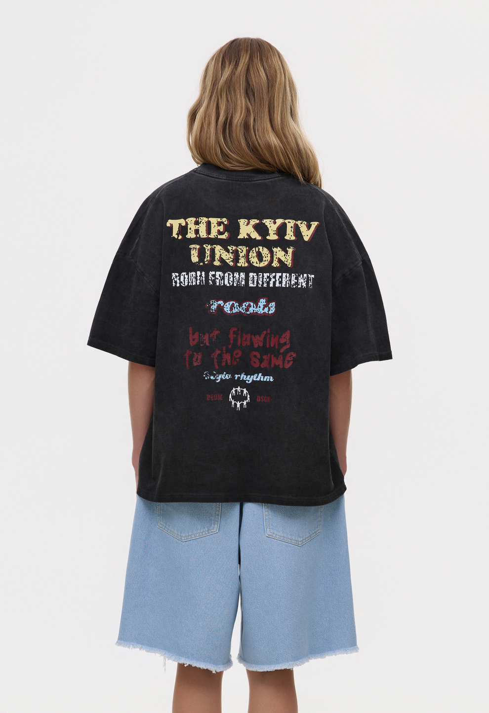 Women’s Graphite Oversized T-Shirt KYIV UNION